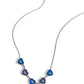 ECLECTIC Heart - Blue - Paparazzi Necklace Image