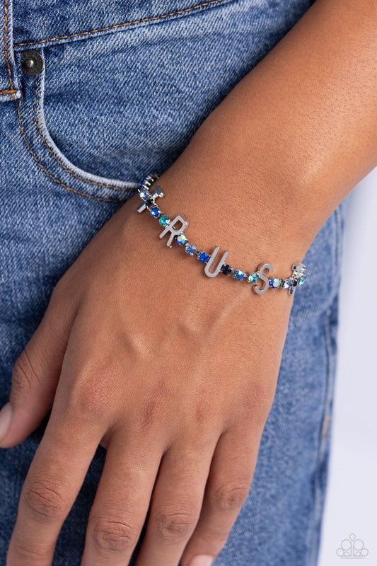 I Will Trust In You - Blue - Paparazzi Bracelet Image