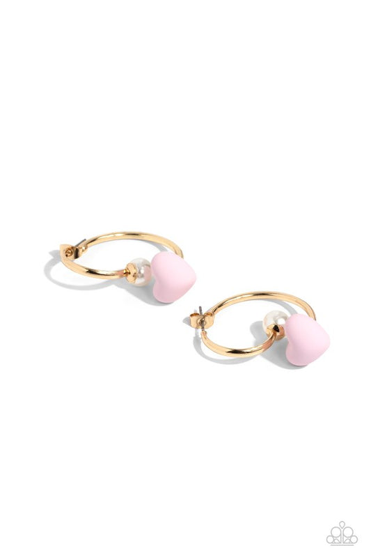 Romantic Representative - Pink - Paparazzi Earring Image