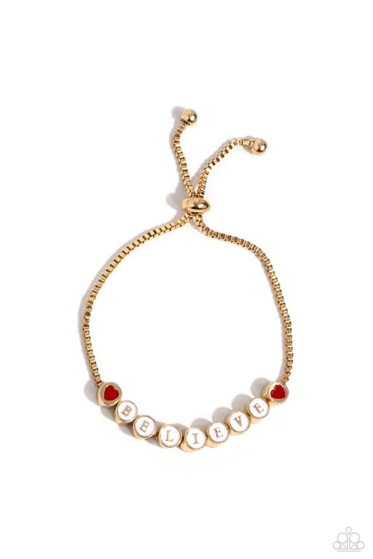 I Cant Believe It! - Gold - Paparazzi Bracelet Image