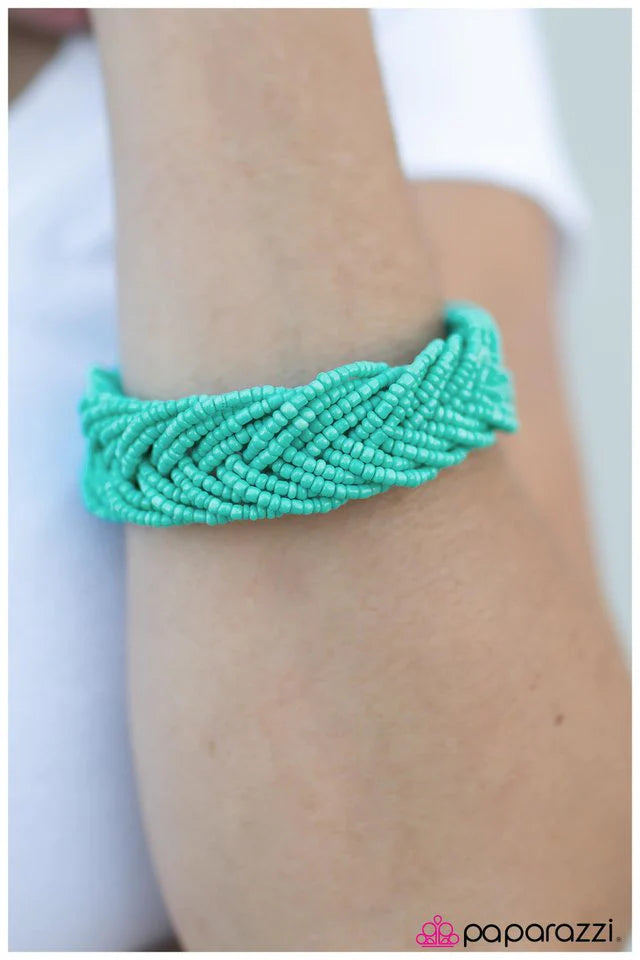 Pulsera Paparazzi ~ Youre All I BEAD - Azul