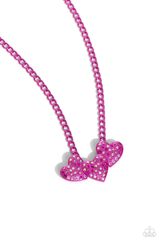 Low-Key Lovestruck - Pink - Paparazzi Necklace Image