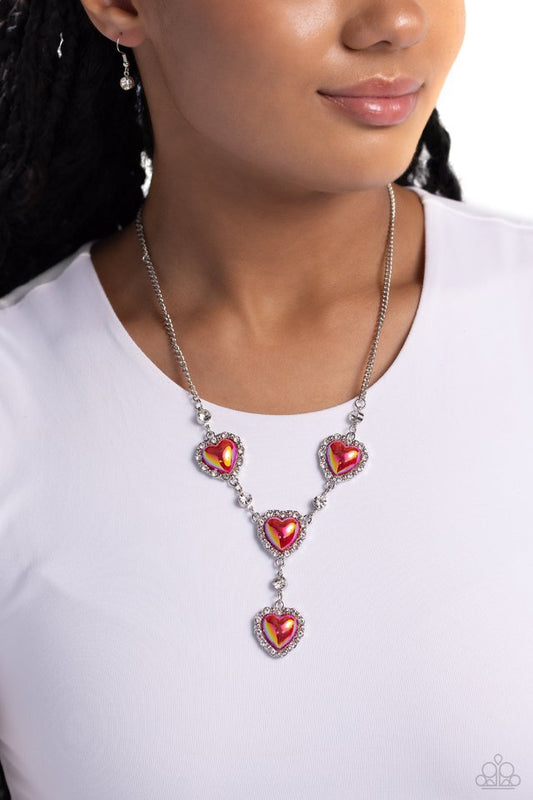 Stuck On You - Red - Paparazzi Necklace Image