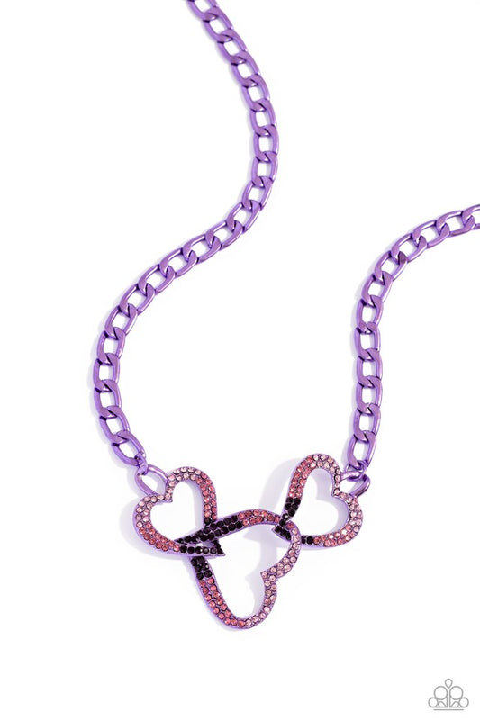 Eclectically Enamored - Purple - Paparazzi Necklace Image