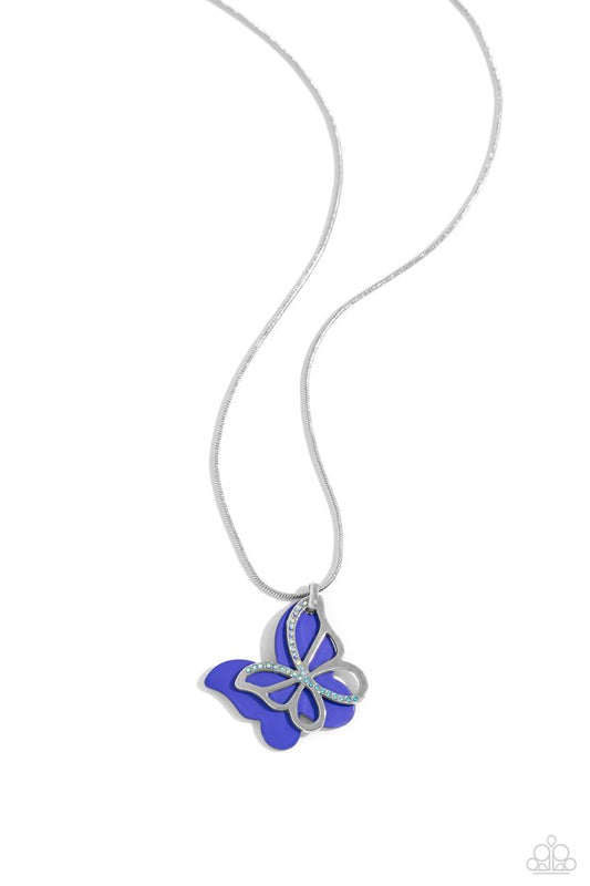 Detailed Dance - Blue - Paparazzi Necklace Image