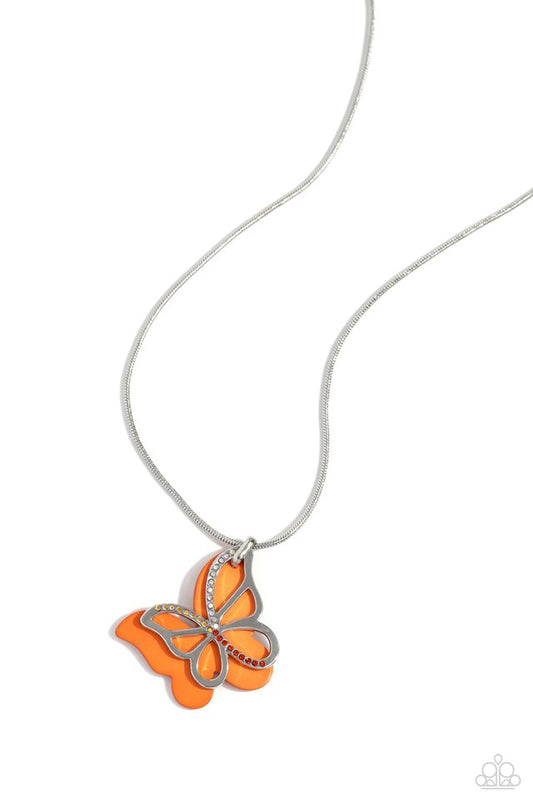 Detailed Dance - Orange - Paparazzi Necklace Image