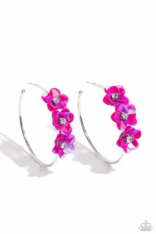 Ethereal Embellishment - Pink - Paparazzi Earring Image