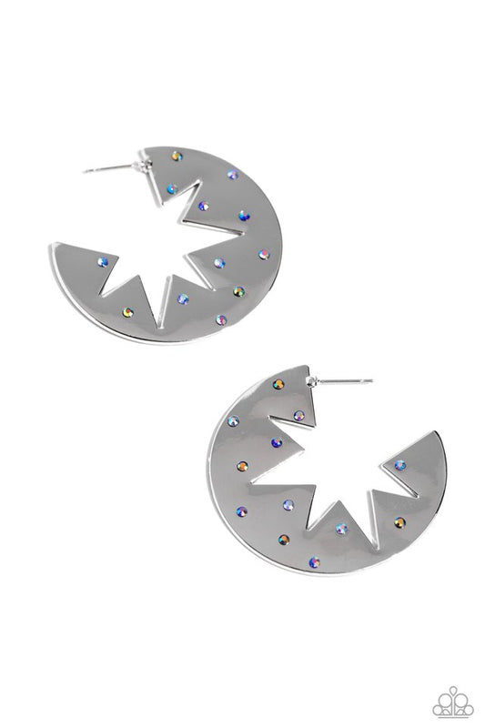 Starry Sensation - Blue - Paparazzi Earring Image
