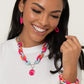 Speed SMILE - Pink - Paparazzi Necklace Image