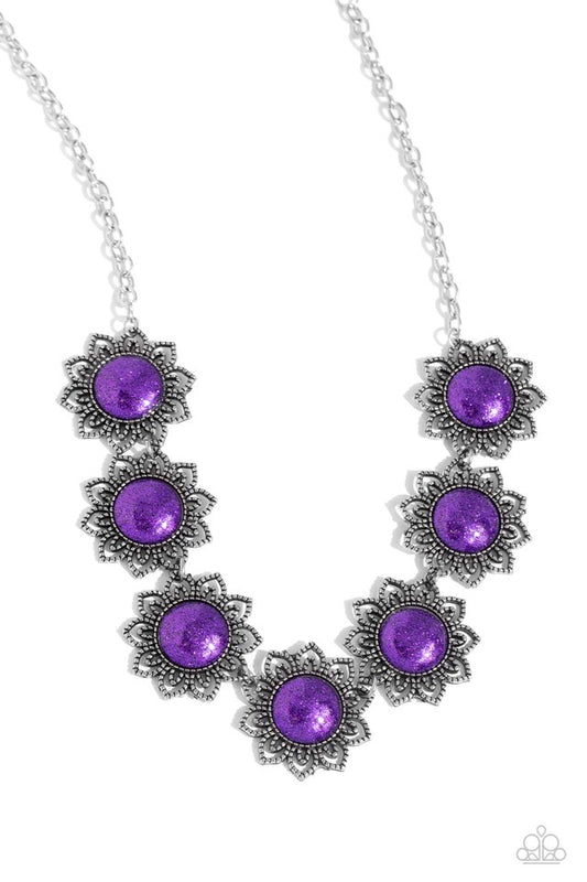 The GLITTER Takes It All - Purple - Paparazzi Necklace Image