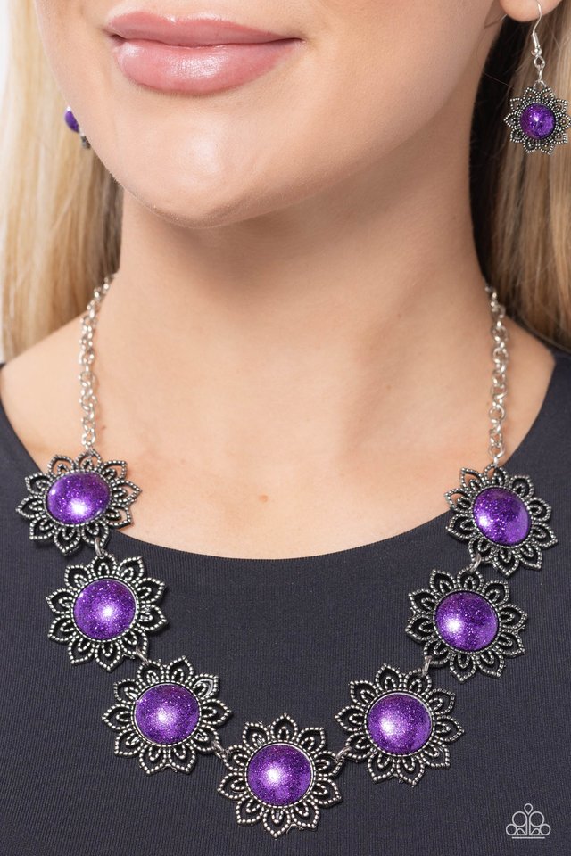 Paparazzi Necklace ~ The GLITTER Takes It All - Purple – Paparazzi