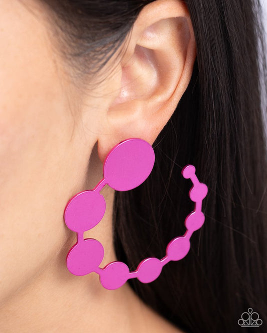 Have It Both PHASE - Pink - Paparazzi Earring Image