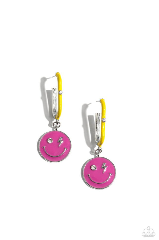 Personable Pizzazz - Pink - Paparazzi Earring Image