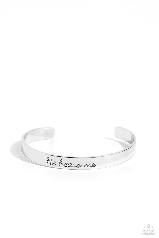 He Hears - Silver - Paparazzi Bracelet Image