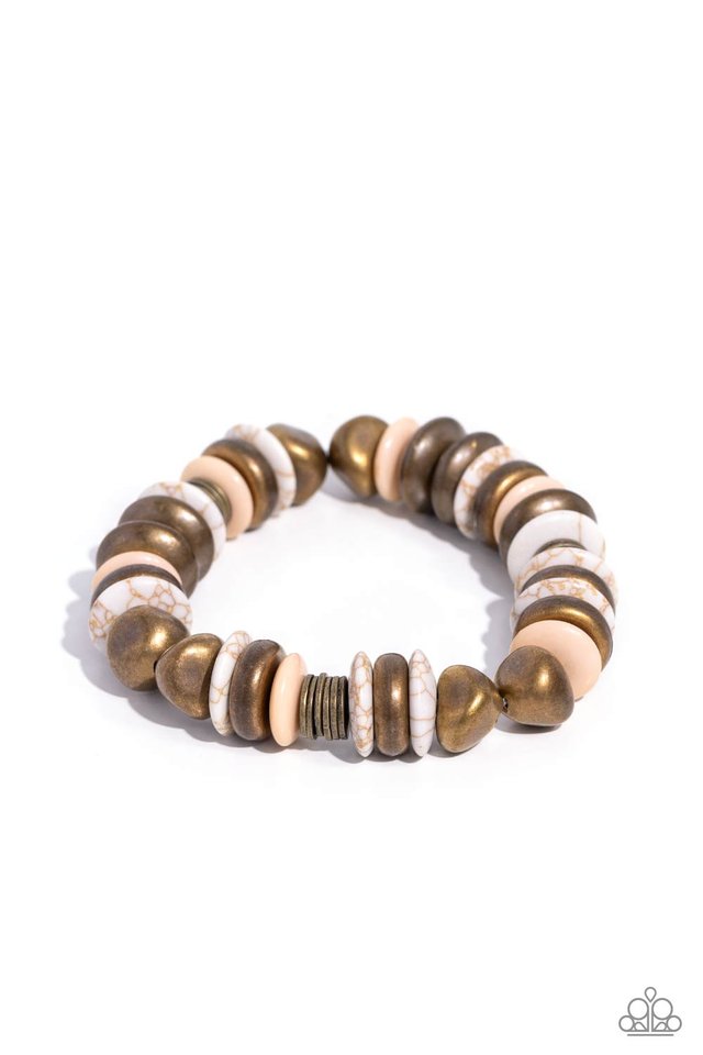 Harmoniously High-End - Brass - Paparazzi Bracelet Image
