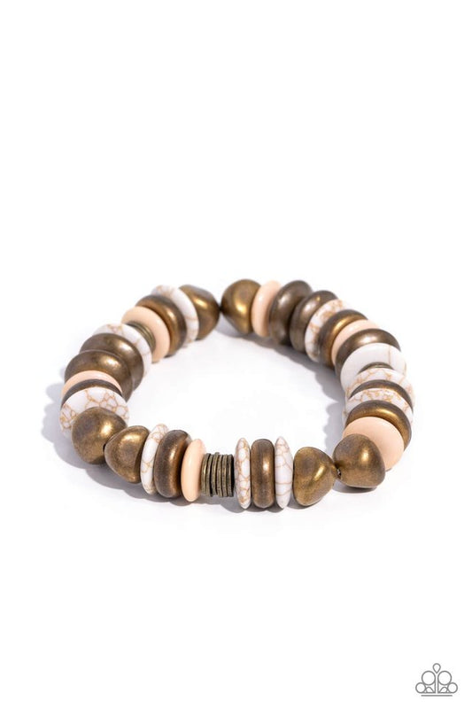 Harmoniously High-End - Brass - Paparazzi Bracelet Image