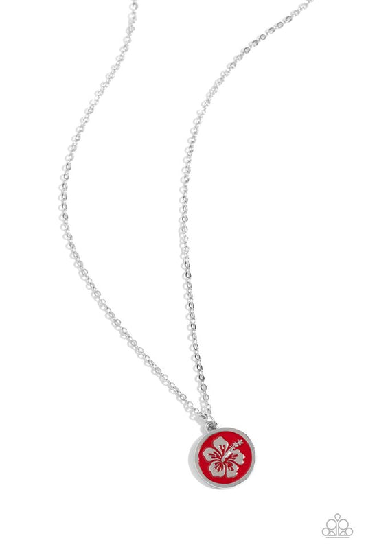 Beachy Basic - Red - Paparazzi Necklace Image