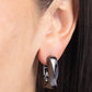Asymmetric Advocate - Black - Paparazzi Earring Image