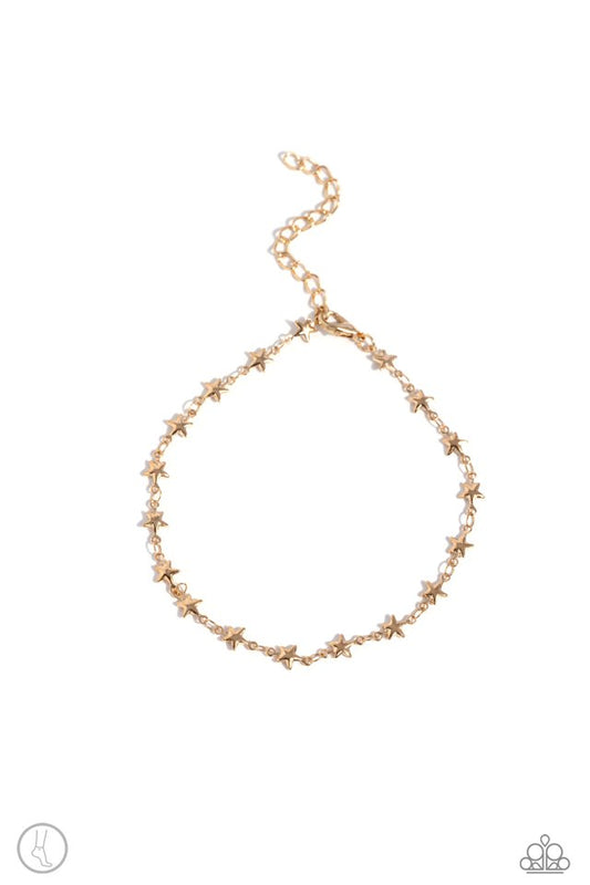 Starry Swing Dance - Gold - Paparazzi Bracelet Image