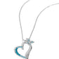 Half-Hearted Haven - Blue - Paparazzi Necklace Image