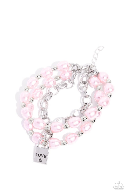 LOVE-Locked Legacy - Pink - Paparazzi Bracelet Image