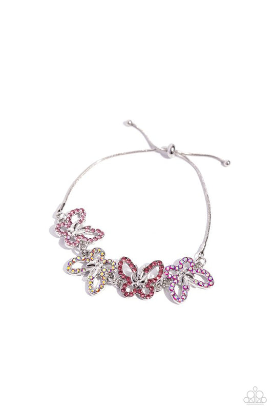 Butterfly Belonging - Pink - Paparazzi Bracelet Image