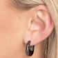 Streamlined Status - Black - Paparazzi Earring Image