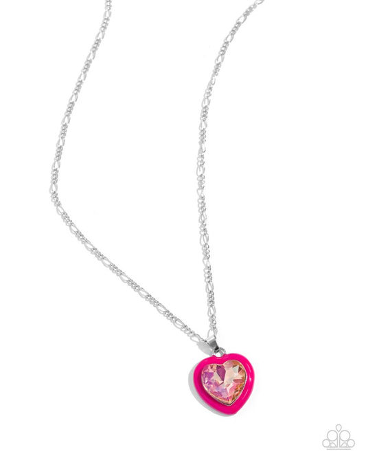 Heartfelt Hope - Pink - Paparazzi Necklace Image