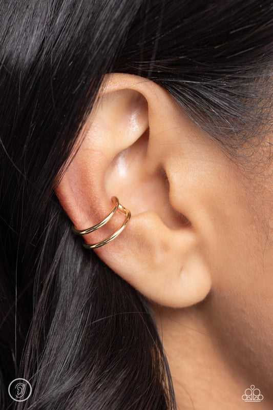 Metallic Moment - Gold - Paparazzi Earring Image