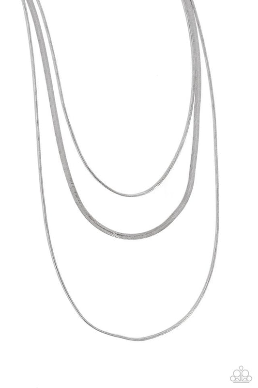 Key LAYER - Silver - Paparazzi Necklace Image