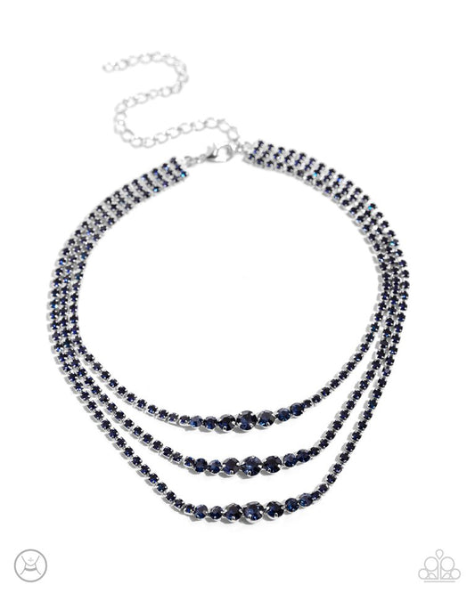 Dynamite Debut - Blue - Paparazzi Necklace Image