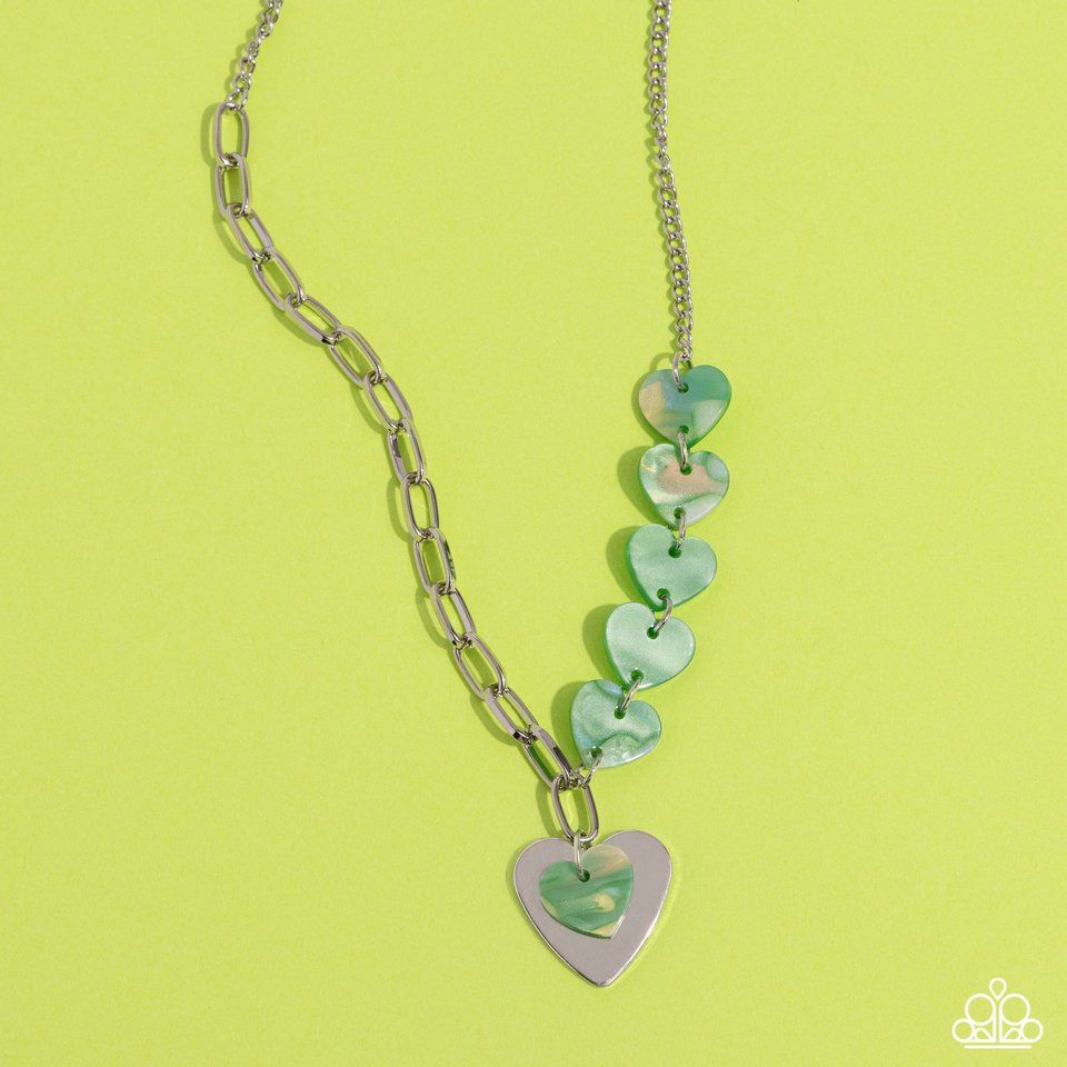 HEART Of The Movement - Green - Paparazzi Necklace Image