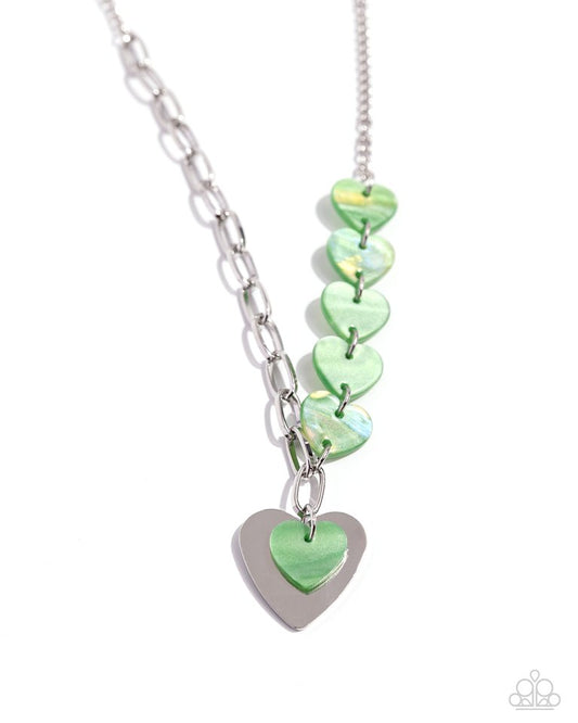 HEART Of The Movement - Green - Paparazzi Necklace Image