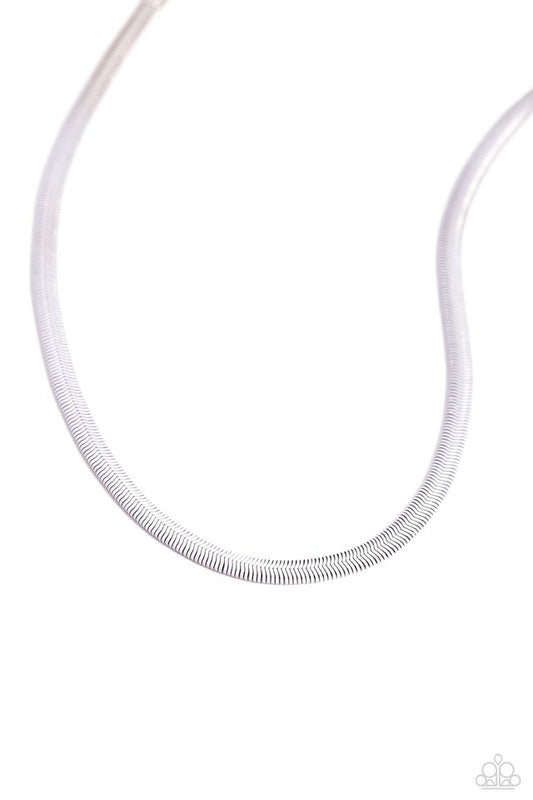 Spray Paint Sass - White - Paparazzi Necklace Image