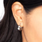 Textured Tease - Silver - Paparazzi Earring Image