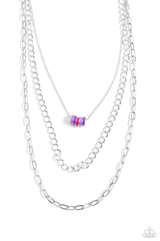 Colorful Cadet - Purple - Paparazzi Necklace Image