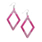 Eloquently Edgy - Pink - Paparazzi Earring Image