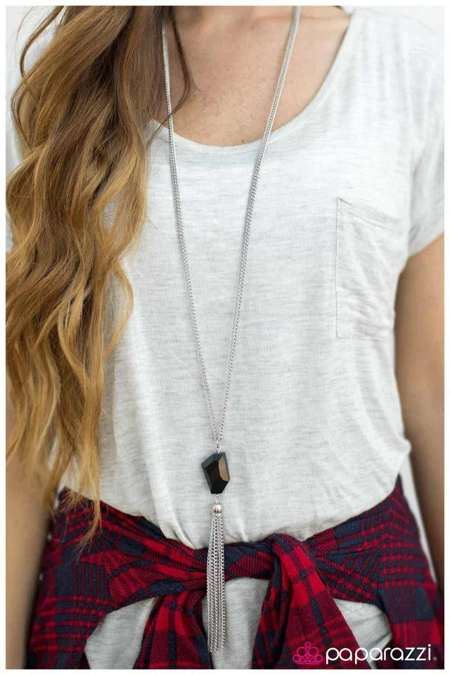 Collar Paparazzi ~ Rompe el hechizo - Negro