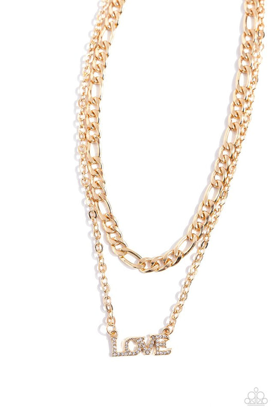 Lovely Layers - Gold - Paparazzi Necklace Image