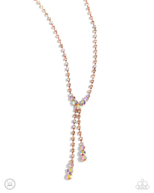 Blinding Balance - Copper - Paparazzi Necklace Image