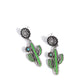Paparazzi Earring ~ Cactus Craze - Green