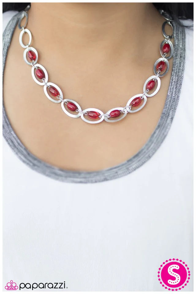 Paparazzi Necklace ~ Supernatural - Red