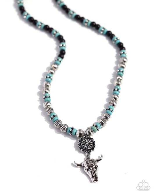 Longhorn Longevity - Black - Paparazzi Necklace Image
