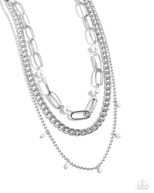 Presidential Passion - White - Paparazzi Necklace Image