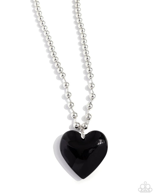 Romantic Residence - Black - Paparazzi Necklace Image
