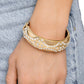 Draped in Decadence - Gold - Paparazzi Bracelet Image