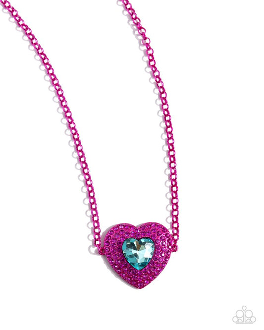 Locket Leisure - Pink - Paparazzi Necklace Image