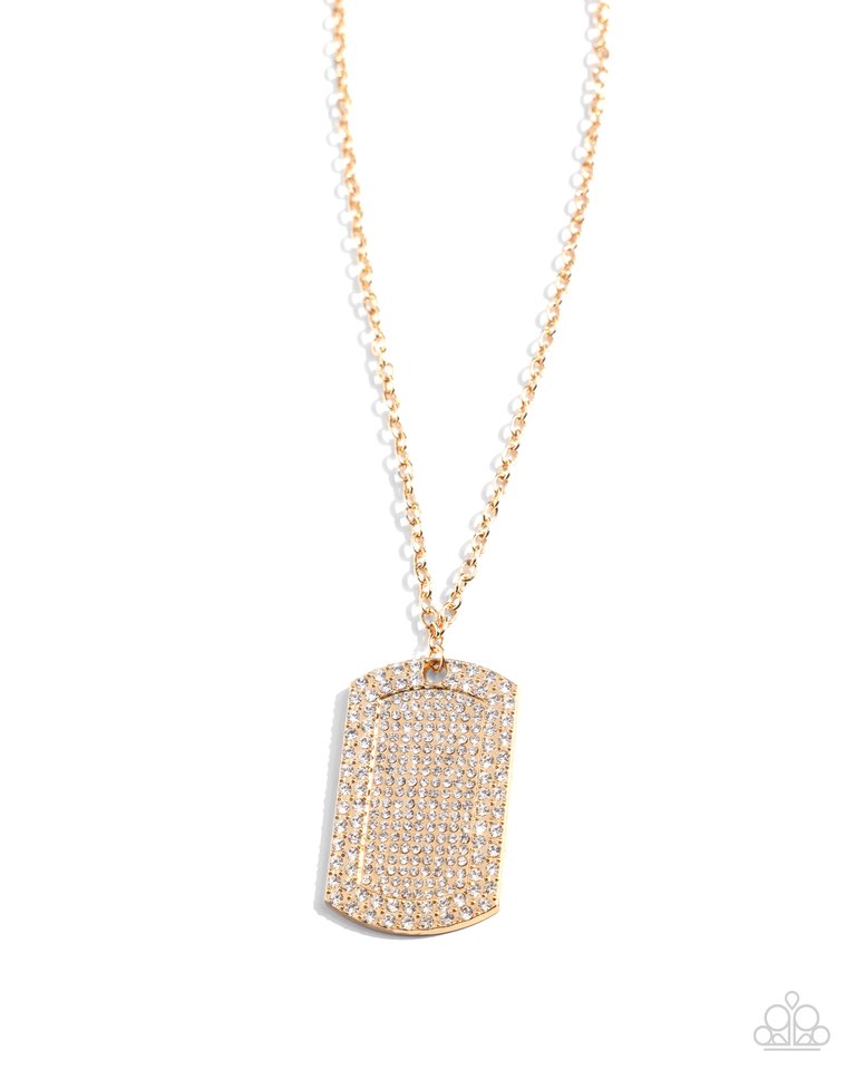 Animated Army - Gold - Paparazzi Necklace Image