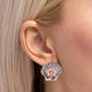 Oyster Opulence - Orange - Paparazzi Earring Image
