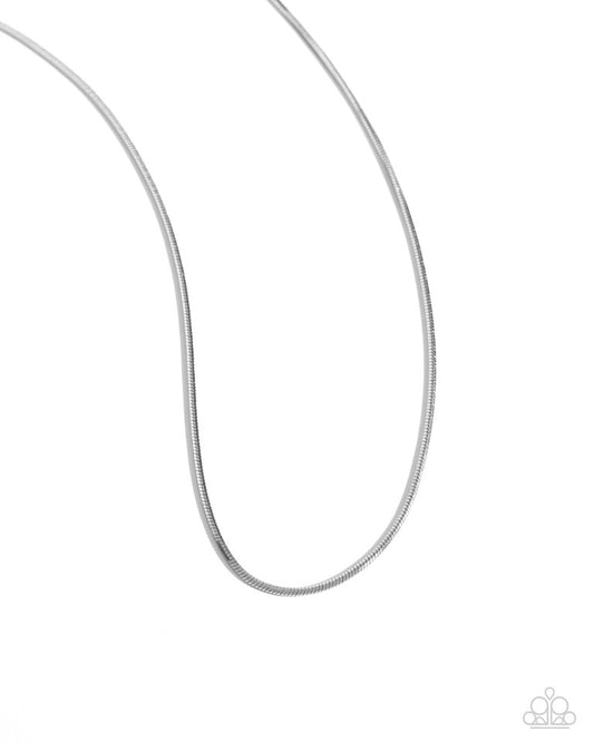 Coiled Captain - Silver - Paparazzi Necklace Image